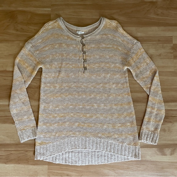 Maurices Striped Long Sleeve Knit Sweater Women’s Size Small Button Accents - Picture 8 of 11